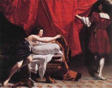 Joseph und Potiphars Frau Barock maler Orazio Gentile Ölgemälde